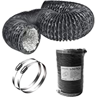 LOOTICH Fuerte Tubo Flexible de Aluminio PVC Ø100mm Longitud 2.5m para Extractor de Aire Climatización Secadora Conducto…